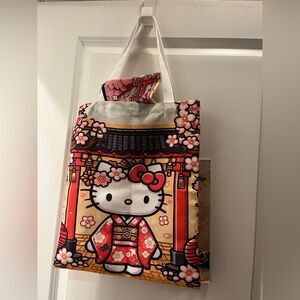 Duo. Brand new Georgeous HELLO KITTY tote bag and make up/ pouch.